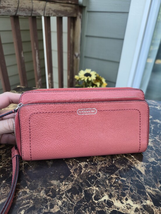 Coach Handbags - Coach Park Double Accordian Zip Wallet